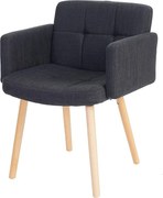 Krzesło do jadalni Houston II,  tekstylny, ciemnoszary