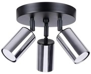 Sollux SL.1369 - Oświetlenie punktowe WINX 3xGU10/10W/230V czarne/chrom