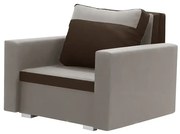 Fotel rozkładany z funkcją spania ASTO3 Jasny brąz/Ciemny brąz