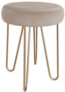 Taboret Venus HAIRPIN noga złota MG09