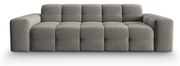 Szara aksamitna sofa 222 cm Kendal – Micadoni Home