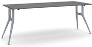 Stół konferencyjny do biura WIDE, 200x80 cm, grafit