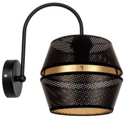 Kinkiet PARIS 1xE27/60W/230V czarno-złoty