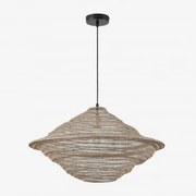 Lampa Sufitowa Wisząca Ø65 Cm Z Żelaza Zulma Kremowa - Sklum