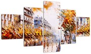 Obraz - Ulica w Paryżu (125x70 cm)