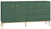 Komoda GRIN 160 2D3S zielona ML MEBLE