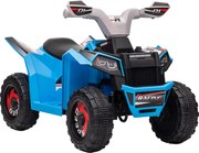 HOMCOM Elektryczny Quad dla Dzieci, 2,5 km/h, Jazda do Przodu & do Tyłu, dla 18-36 Miesięcy, Niebieski