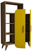 Biblioteczka Form Yellow and Walnut