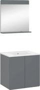 Zestaw mebli łazienkowych szary 61.8x44.8x57.8 izan