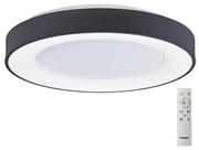 Azzardo AZ4995 - LED 80W 230V czarny plafon SANTANA ściemnialny +DO