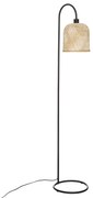 Lampa podłogowa ALI z plecionym, bambusowym kloszem, 159 cm