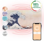 Klarstein Wonderwall Art Smart 700W 60x120cm Obraz na podczerwień Fale