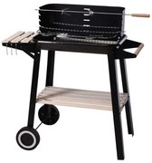 Mobilny grill z półką BBQ 83 x 45 cm