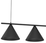 Lampa wisząca CAPITAL CZARNY 3XGX53 czarna, potrójna, 3 klosze