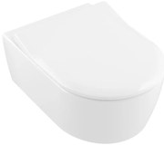 Villeroy & Boch 5656RSR1 - Wisząca miska WC z deską sedesową SoftClose AVENTO ceramika/biała