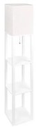 Lampa podłogowa z półeczkami 1xE27/60W/230V biały