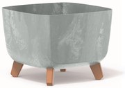 Donica ogrodowa kwadratowa Gracia Square Beton 29 x 29 x 22 cm PROSPERPLAST