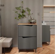 Wózek na buty antracyt/artisan 60x38x91.6 marelle