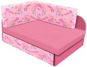 Różowy Rozkładany Tapczan Dla Dziewczynki 120 Xl H3-C01