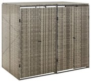 2 osłony na śmietniki ogrodowe w kolorze szarym S3-H63