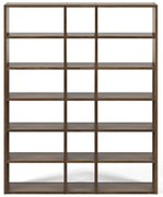 Ciemnobrązowy regał TemaHome Pombal, wys. 224 cm