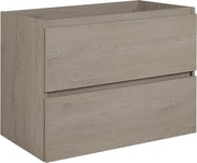 Szafka łazienkowa z 2 szufladami ciemny dąb 80 cm S0-N73