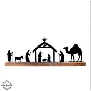 Szopka Orion z drewna mango i metalu, 50,5 x 5 x18 cm