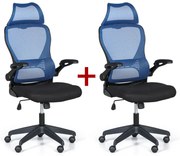 Krzesło biurowe LUCAS 1+1 GRATIS, niebieski