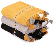 Bawełniane ręczniki frotte zestaw 3 szt. 50x90 cm Asorti – Foutastic