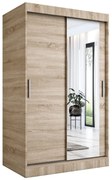 Szafa przesuwna MODUO COMFORT 120 dąb sonoma z lustrem po prawej MKPOL