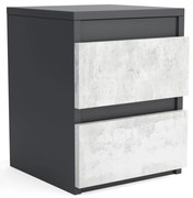 Szafka nocna komoda WIKI z 2 szufladami Antracyt/Beton
