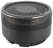 Grill stołowy na węgiel drzewny 4xAA/USB czarny
