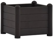 Antracytowa prostokątna donica ogrodowa W7-L10