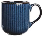 Altom Kubek porcelanowy Reactive Stripes niebieski, 400 ml