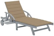 Beżowy leżak ogrodowy S4-P45