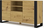 Duża Komoda Do Salonu Dąb Artisan L7-K02