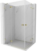 Mexen Lunar Duo kabina prysznicowa uchylna lewa 100 x 85 cm, transparent, złota - 834-100L-085P-50-00