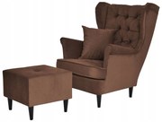 Fotel uszak z podnóżkiem Gaja Family Meble