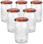 6-częściowy zestaw słoików do wekowania zpokrywkami Owoce, 335 ml