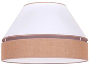 Duolla - Lampa sufitowa AVIGNON 1xE27/15W/230V śr. 50 cm biały/brązowy