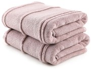 Różowe ręczniki frotte zestaw 2 szt. 50x90 cm Arden – Foutastic