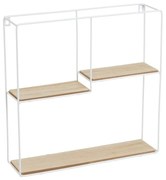 Biało-naturalna piętrowa półka 40 cm – Casa Selección