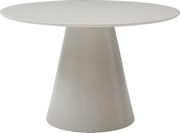 Okrągły stół jadalny dla 4 osób z MDF - Beżowy - ANTALIZA