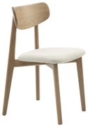 Kremowo=naturalne krzesło Elim – Unique Furniture