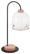 Kolarz A1352.71.Au.100 - Lampa stołowa NONNA 1xE27/60W/230V jeleń dąb/białe/złota
