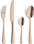 Zestaw sztućców Austin 24 elementy ze stali nierdzewnej z matową powłoką PVD w kolorze miedzi