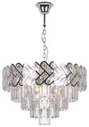 Srebrny klasyczny żyrandol z kryształkami - S881 L7-S16