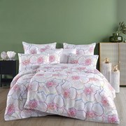 BedTex Pościel satynowa Bloom, 140 x 200 cm, 70 x 90 cm, 140 x 200 cm, 70 x 90 cm