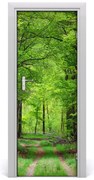 Naklejka na drzwi samoprzylepna Zielony las