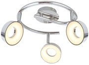 Chromowana lampa sufitowa z regulacją B2-M12